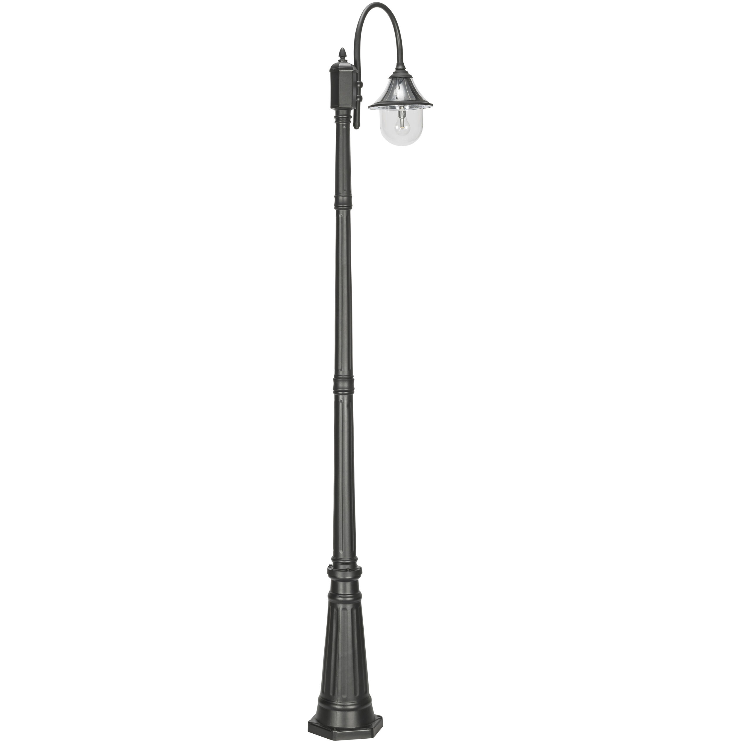 Orion 1 Light 94.63 inch Black Post Light, Solar